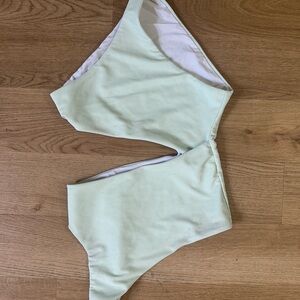 Beach Riot Mint Green One-Shoulder Swimsuit